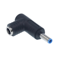 Miniatyrbilde 1 av 5: 1 stk. 5,5x2,5 mm Hunnkontakt til Hannplugg 90 Grader DC Strømkontakt Adapter 4,5*3 mm