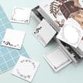 Miniatyrbillede 3 af 5: 6-pak Musik Tema Klæbemærker - Sort & Hvide Musikalske Noder Selvklæbende Memoblokke til Børn, Studerende & Kontor