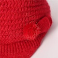 Pikkukuva 5 / 5: Naisten talviset neulotut hatut, pipot, villaberet Light red