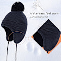 Miniatyrbild 4 av 5: Hatt- och Halsduksset för Pojkar och Flickor Vinter Söt Mjuk Varm Beanie Hatt Fleece Halsduk och Vantar Set Vintertillbehör (4-6 År)