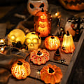 Miniatyrbillede 5 af 5: Halloween Græskar LED, 3 Styk Græskar Lanterne, Halloween Græskar Lys, Halloween Græskar Lys, Thanksgiving Lysende 3D Græskar Efterår.