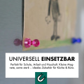 Miniatyrbilde 4 av 4: Neodym magnetiske knappenåler/trykknapper for whiteboards, kjøleskap osv., 25er pakke Mixed colors