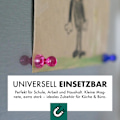 Miniatyrbillede 4 af 4: Neodym magnetiske knappenåle/trykknapper til whiteboards, køleskabe osv., 25 stk. Mixed colors