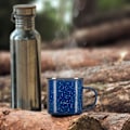 Miniatyrbillede 3 af 5: 3x emaljekrus, drikkekrus i emaljeret rustfrit stål, tekande, kaffekrus til udendørs og camping, 3-delt krus-sæt