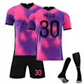 Miniatyrbillede 1 af 2: Fodboldsæt Fodboldtrøje Træningstrøje Messi V7 XS(160-165cm)
