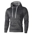 Miniatyrbillede 2 af 4: afslappet sweatshirt til mænd afslappet hættetrøje W dark grey L