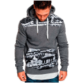 Miniatyrbild 3 av 4: Herr jul Fawn huvtröja Casual Fashion Jacka Vinter H Gray 5XL