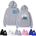 Miniatyrbild 4 av 7: JUICE WRLD Trycktröjor Dam Herr Hoodies Långärmad Tröja Topp Vinter Höst White2 White L