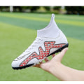 Miniatyrbillede 3 af 5: Herre fodboldsko Voksne Børn Ydersål Skridsikre unisex sneakers vY Red 32