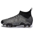 Miniatyrbillede 2 af 5: Herre fodboldsko Voksne Børn Ydersål Skridsikre unisex sneakers Z X Black 37