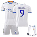 Miniatyrbillede 1 af 2: Real Madrid Benzema Hjemmefodboldtrøje Træningssæt 21/22 wz S (165-170Cm)