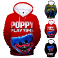 Miniatyrbillede 2 af 2: Kid Poppy Playtime 3D-printet hættetrøje Vinter asual Løs sweater H C M