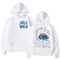 Miniatyrbilde 1 av 7: JUICE WRLD Trykk-T-skjorte Dame Herre Hoodies Langarmet Topp Vinter Høst White2 White L