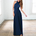 Miniatyrbillede 3 af 4: Kvinders Bandage Multi Way Wrap Convertible Maxikjole Brudepige Z navy blue S