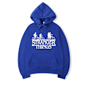 Pikkukuva 2 / 4: Plus-koko Stranger things Huppari Huppari Urheilu Gym Topit Z blue