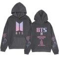 Miniatyrbilde 1 av 6: Bts unisex hettegenser Uformell hettegenser Cosplay jakke Topp W Dark Grey M