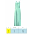 Miniatyrbillede 2 af 4: Kvinders Bandage Multi Way Wrap Convertible Maxikjole Brudepige Z mint green L