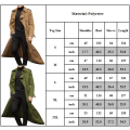 Miniatyrbillede 4 af 4: Windbreaker lang vinterfrakke til mænd enkel frakke H Green XL