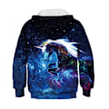 Pikkukuva 4 / 5: Unicorn Print 2020 -hupparit lapsille, pitkähihaiset vY Deep Blue M