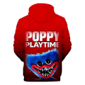 Miniatyrbilde 2 av 3: Kid Poppy Playtime 3D-printet hettegenser Vinter Casual Løs genser H B M
