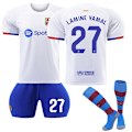 Miniatyrbild 1 av 2: 23-24 Barcelona Away adult football shirt No. 27 Yama YZ Adult XL