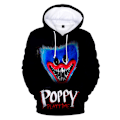 Miniatyrbilde 1 av 2: Kid Poppy Playtime 3D-printet hettegenser Vinter asual Løs genser H C M
