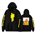 Miniatyrbild 2 av 5: Billie Eilish Sweatshirt Unisex Pullover Estetisk Hoodie Gray A2 Gray A L