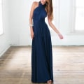 Pikkukuva 2 / 4: Naisten side ulti Way Wrap Cabriolet aksimekko Bridesmaid Z navy blue M