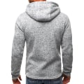 Pikkukuva 2 / 4: Miesten takki vapaa-ajan hupparit collegepaita pitkähihainen vetoketjullinen takki W Light Grey 3XL