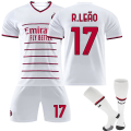 Miniatyrbild 1 av 2: Ac Milan Away Barn Herr Fotbollströja Träningströja Kostym 22/23 Z R.LEAO 17 XS