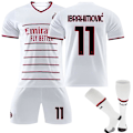 Miniatyrbilde 1 av 2: 22-23 Ac Milan Bortedrakt #11 Zlatan Ibrahimovi Soccer Uniform wz 16