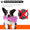 Miniatyrbilde 3 av 5: Beeping Dog Interactive Toy, Ikke-utstoppet Octopus Dog Chew Toy W Blå