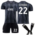 Miniatyrbild 1 av 2: 22-23 Juventus Kits Fotbollströja för vuxen träningsdräkt W DI MARIA 22 Kids 18(100-110CM)