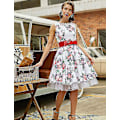 Pikkukuva 3 / 3: 50-luvun Cosplay Rockabilly Alushame Naisten Alushame Tutu H White L