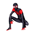 Miniatyrbilde 3 av 3: Miles Morales Costume Spiderman Cosplay Jumpsuit Cosplay Costume y