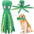 Miniatyrbilde 1 av 5: Beeping Dog Interactive Toy, Ikke-utstoppet Octopus Dog Chew Toy W Grön