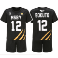 Miniatyrbillede 5 af 5: Haikyuu Cosplay-kostume MSBY Volleyball Club Karasuno High Scho W Black 15 S