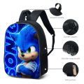 Miniatyrbild 3 av 4: Sonic ryggsäck Stor skolfigur ryggsäck dubbel yz C