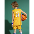 Miniatyrbillede 3 af 4: Kobe Bryant No.24 Basketball Jersey Sæt Lakers Uniform Til Børn Teenagere W y Yellow XS (110-120CM)