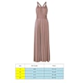 Miniatyrbillede 2 af 3: Kvinders Bandage Multi Way Wrap Convertible Maxikjole Brudepige Z khaki XL