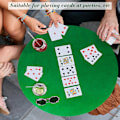 Miniatyrbillede 5 af 5: Poker- og Bridge-borddug med Elastisk Klud til Bord 36-48 Tommer Spilletilbehør