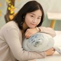 Miniatyrbilde 10 av 10: Angry Seal Pute Plysj Seal Animal Toy Seal Pute W White 60CM