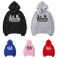 Miniatyrbillede 3 af 4: Plus Size Stranger things Hoodie Sweatshirt Sport Gym Toppe Z pink