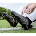 Miniatyrbillede 4 af 5: Herre fodboldsko Voksne Børn Ydersål Skridsikre unisex sneakers Z X Black 41