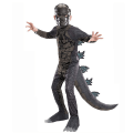 Miniatyrbillede 1 af 2: Godzilla Play Jumpsuit, Performance Cosplay Costume W Jumpsuit + Mask L-(120-130)cm