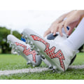 Miniatyrbillede 3 af 4: Herre fodboldsko Voksne Børn Ydersål Skridsikre unisex sneakers Z X Red 40