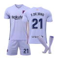 Pikkukuva 1 / 2: Barcelona Vieras nro 10 Messi nro 25 Aubameyang 21 De Jong 9 Depay Jalkapallopaita Fati Jersey Lastenpaita 21 22 Messi 10 Z X 21 22 F.DE JONG 21 Kids 16(90-100CM)