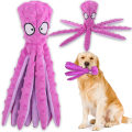 Miniatyrbilde 1 av 5: Beeping Dog Interactive Toy, Ikke-utstoppet Octopus Dog Chew Toy W Lila