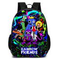 Miniatyrbild 1 av 6: Rainbow Friends Ryggsäck Barn Skol Ryggsäck Student Laptop Väska V A
