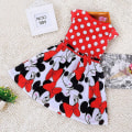 Miniatyrbillede 2 af 5: Børn Piger Sommer tegnefilm Minnie Mouse Bowknot Princess Swing Dress E XX A 4-5 Years